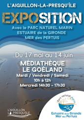 Exposition sur le Parc naturel marin Estuaire de la Gironde et mer des Pertuis