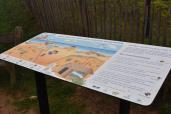 Panneau de l'aire marine éducative de Longeville-sur-mer réalisé par les élèves de l'école Jules Verne