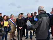 Visite ministérielle de Bérangère Couillard avec tous les acteurs locaux mobilisés pour la préservation du gravelot à collier interrompu